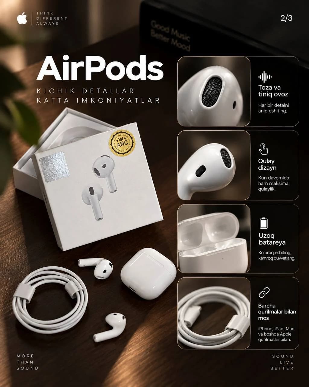 AirPods quloqchin — BZSH Shop postidan